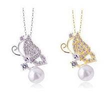 蝶光溢彩 蝴蝶翩翩珍珠鏈，甜美可愛(ài)的別致時(shí)尚